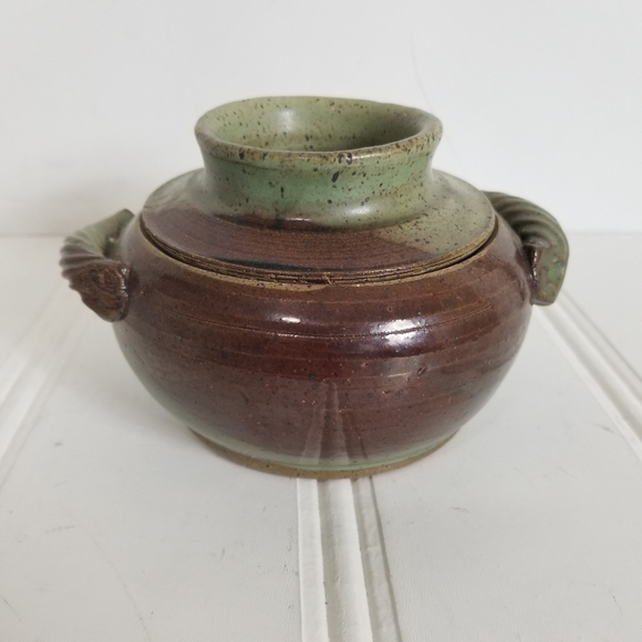 John Graves Pottery Egg Cooker with Lid Stoneware Farm Cottage Country - Picture 4 of 14